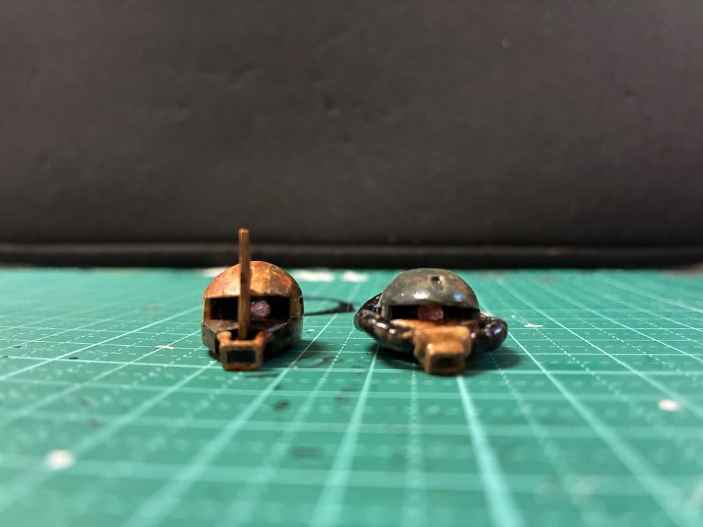 頭はできるだけペラペラにしました