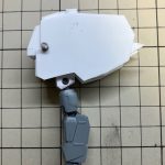 肩を進めていく。一部関節にはボールデンを使用。5mm角に3mm穴のジョイントが市[…]