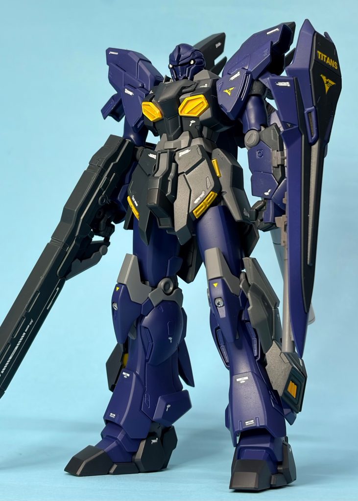 HG シナンジュ・スタインをティターンズカラーに全塗装。珍しく時代設定とか深く考えず無視しました。ただ紫のシナスタが作りたかっただけです。