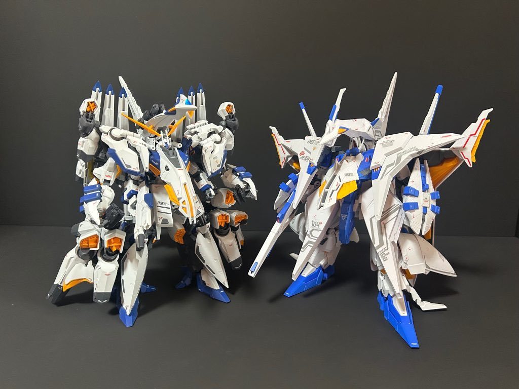 以前に制作したペーネロペー（テスト機カラー）との２ショットペーネロペー　https://gumpla.jp/hg/1067565ご覧いただきありがとうございました。気に入っていただけたら　いいね👍をよろしくお願いいたします。