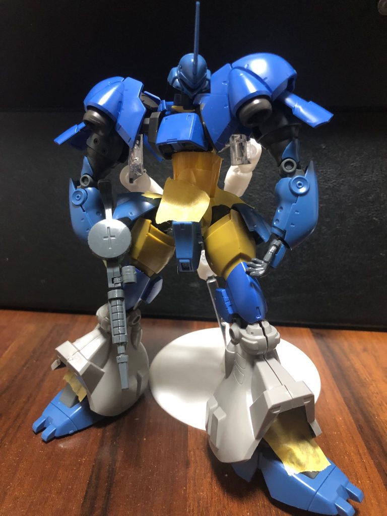 制作初日の姿ヴァルキュリアフレームにパーツを肉付けするようにしました。