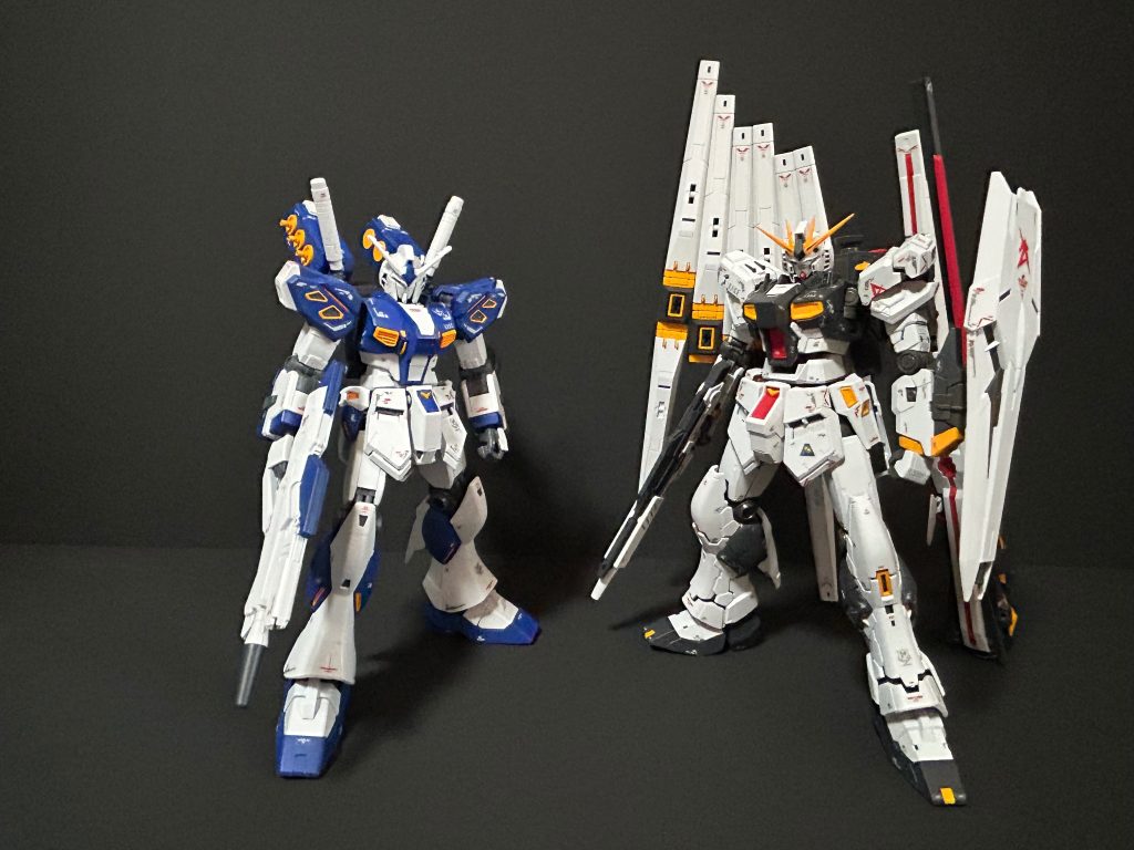 RGニューガンダムとのツーショットニューガンダム　https://gumpla.jp/rg/1057277ご覧いただきありがとうございました。気に入っていただけたら　いいね👍をよろしくお願いいたします