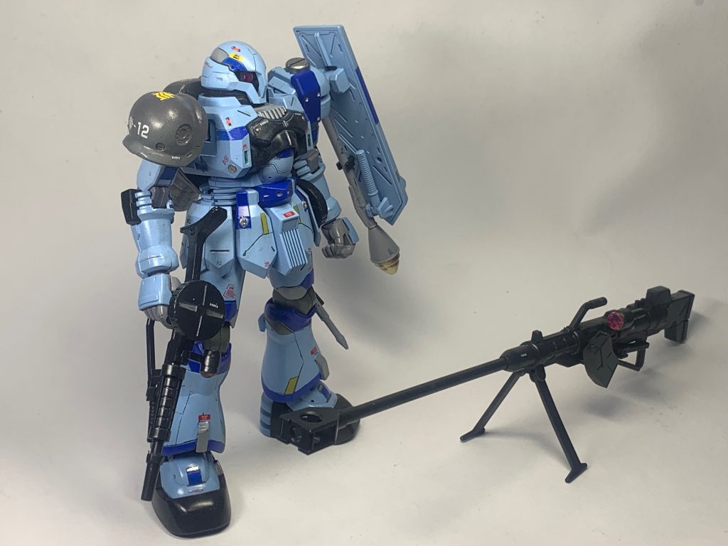 大型の対艦ライフルもカッコいい‼️ヅダにはアナログがとことん似合います。