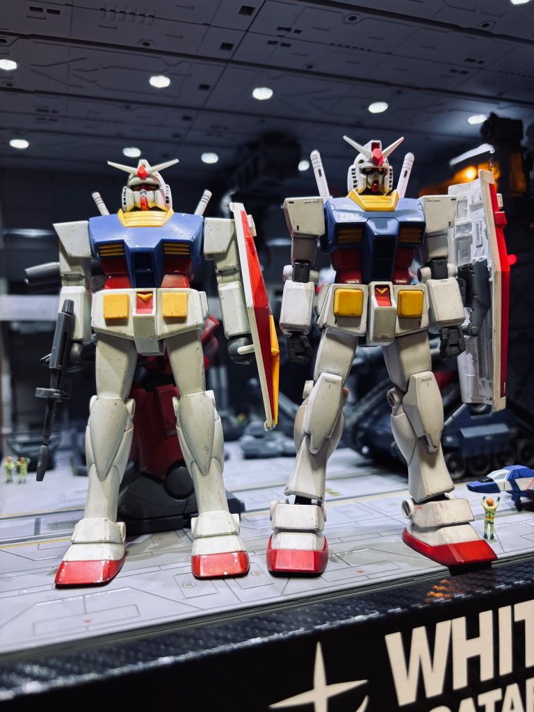 旧HGと〜📷だいふ雰囲気違いますが、ベストメカコレクションガンダムって、こんなにスタイル優秀だったんですね😁👍&nbsp;最後までご覧いただきありがとうございます🙇‍♂️