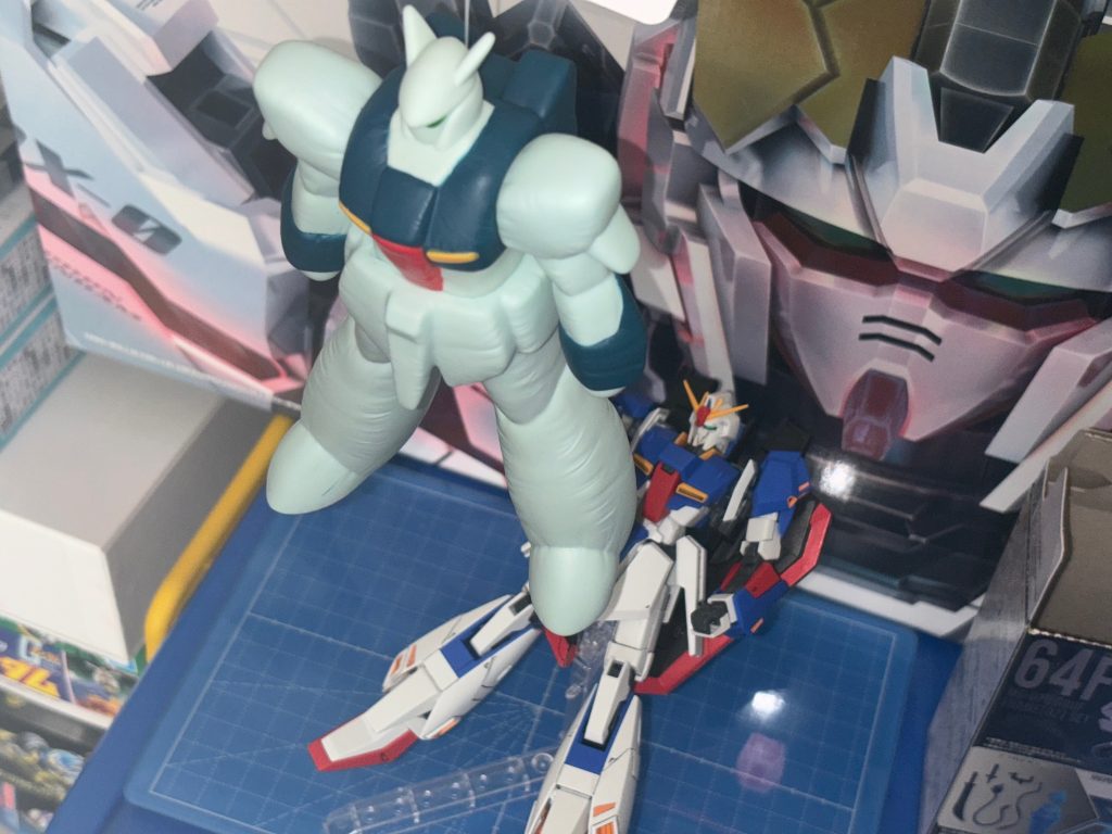 大阪の仮設ガンダムベースで買ったリガズィのダミーバルーンです!&nbsp;Zにも似合いますね！