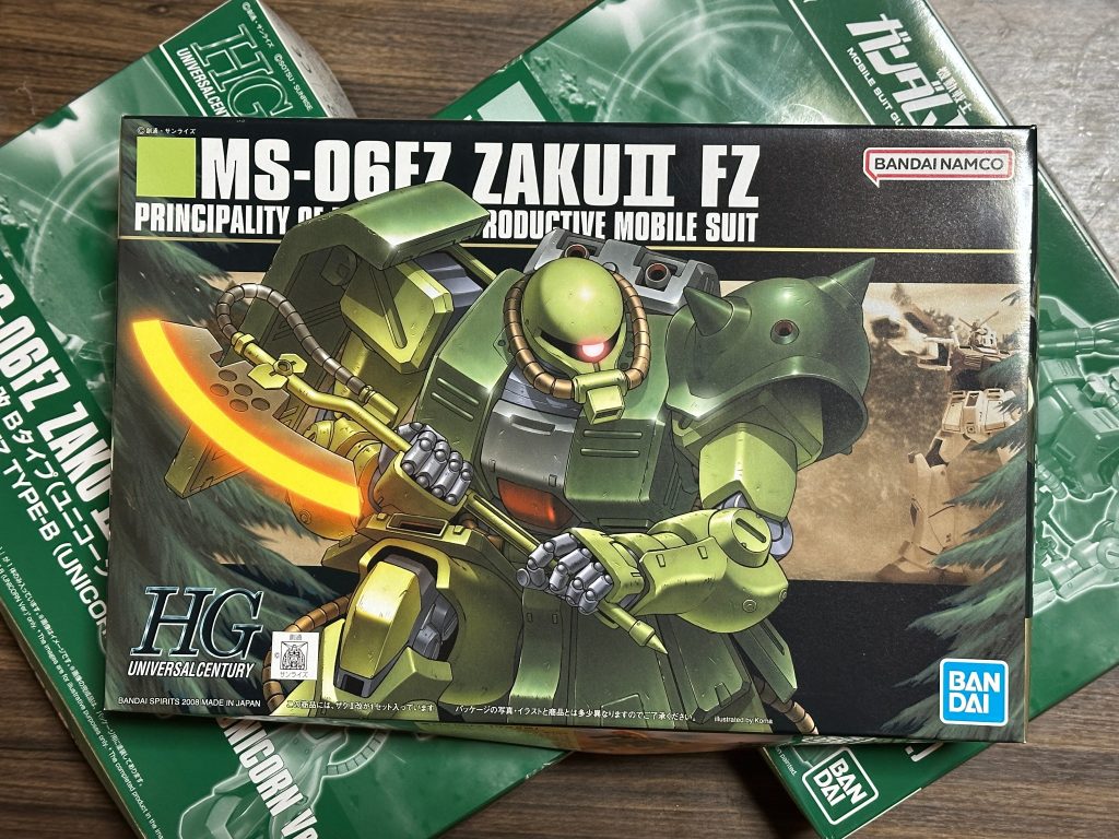 キットはポケ戦とUC版を使用。UC版についてくるバズーカは持たせることないやろって思って作ってません。