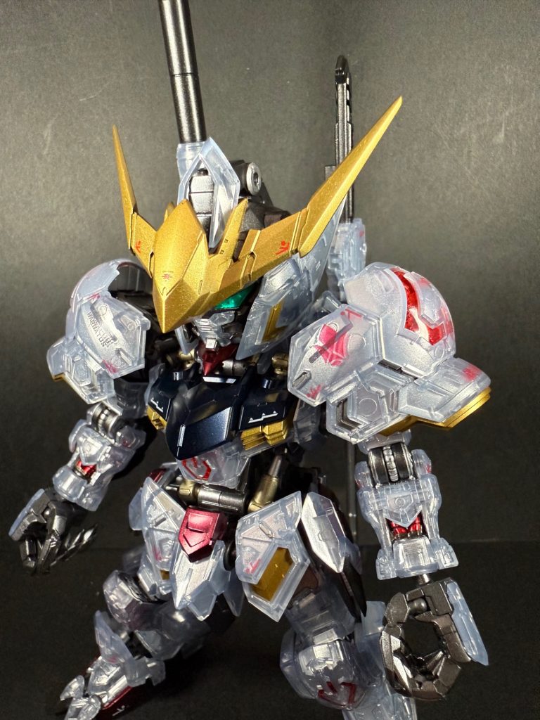 MGSD バルバトス【ソリッドクリア】メカニカルコアメッキ風塗装