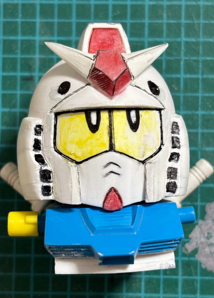 お顔が全てのSDガンダム三分の一 は 頭部 と割合がでかい！