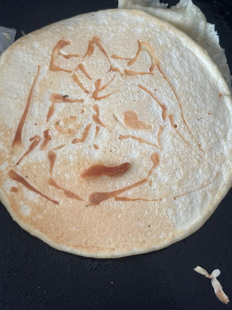 おまけシャアになりたかったホットケーキ（シャアに見えないよな…）