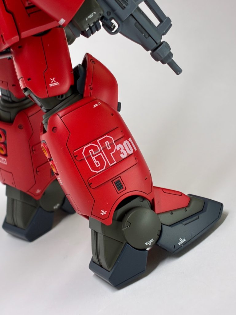 デカールは一部自作してみました。EFSFはいくつあっても足りません。ふちどりのGPはグレイファントムの略です。搭載艦ですね。