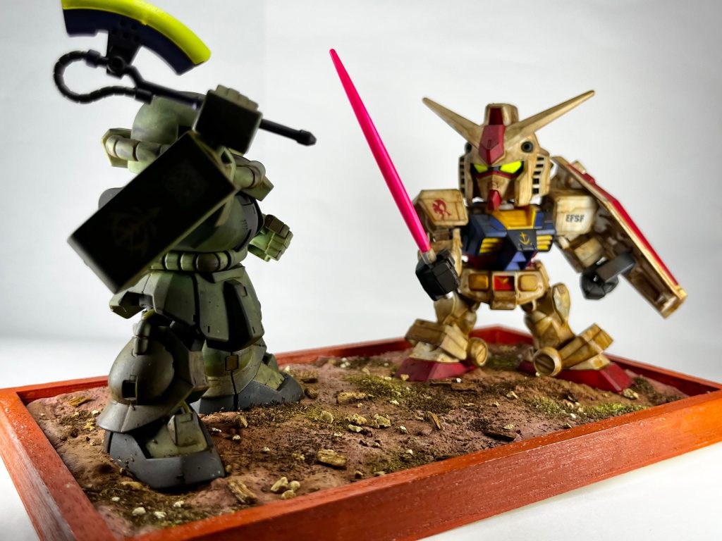 MS-06 ZAKUⅡ  RX-78-02 GUNDAM–3枚目/制作者：konさん