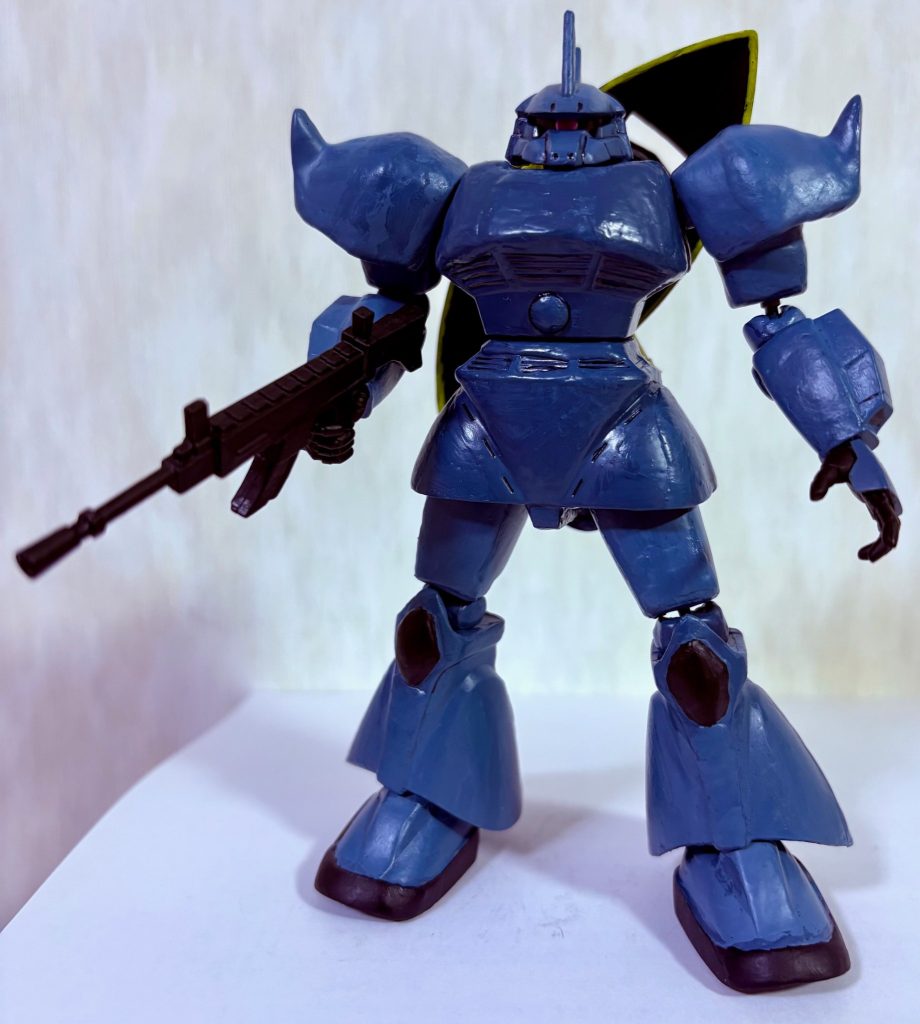 新たに画像を追加してさらに充実させた旧キットゲルググもここで終了(zaku-kao5)次は何を作ろうかな？