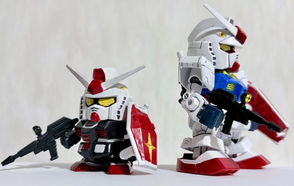 最近の2.5頭身のかっこいいアレンジも悪くないが、昔のSD体型の方がやっぱり好みかな(gundam-kao10)