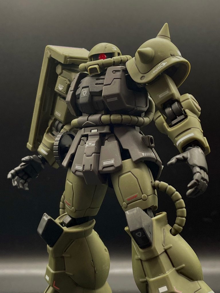 艶消し、モノアイ作成、デカール、手のひらにネオジムのみの改良。