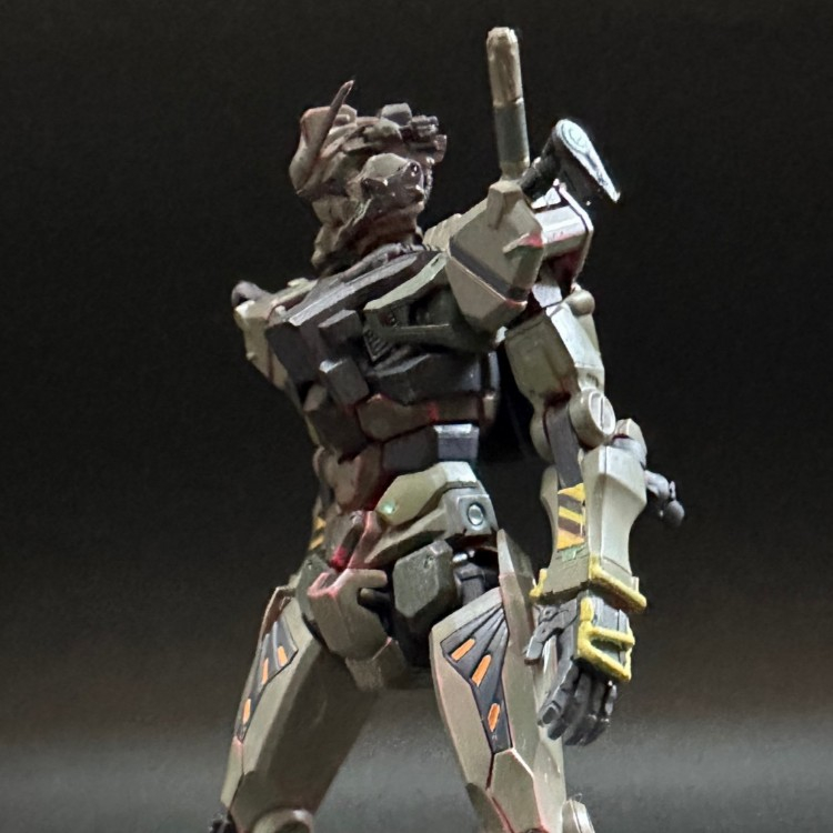 ガンダムジークアクス　HG ゲルググ　ジオンカラー　塗装完成品　ガンプラ 今月のジークアクス 5月 HG ジオン量産型カラーガンダム 緑のガンダム