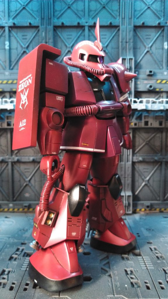 旧キット　1/100 シャア専用高機動型ザク–3枚目/制作者：ミドボン