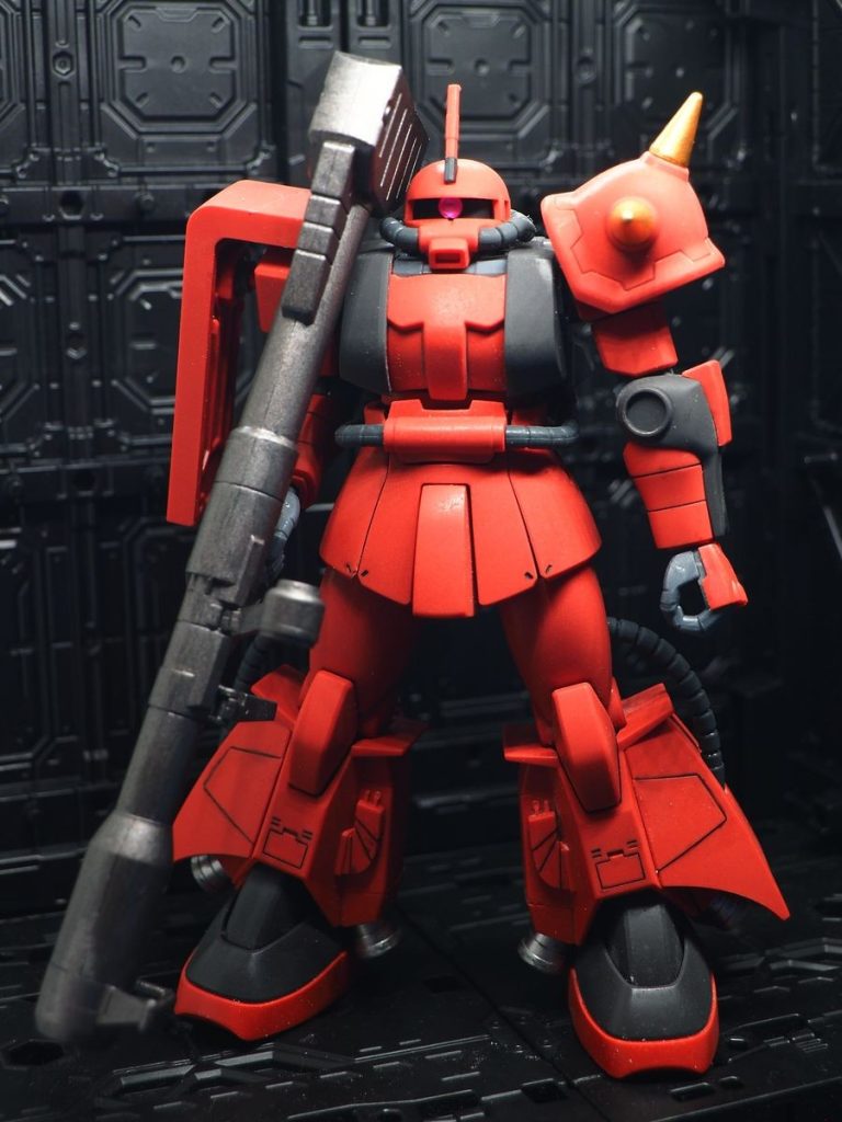そう言えば、ホビーショー行って来ました(zaku-kao5)バンダイブースは激混みで入れずでした(zaku-kao9)モデラーズの展示で、自分の作品の参考になる物あるかな？と思って回りましたが、殆どの方が塗装＆改造に重点を置いていて、私の様なコーションデカール派は少数でした(zaku-kao9)