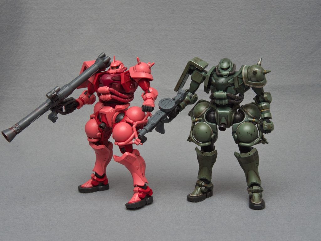 シャア専用ザクとともに。