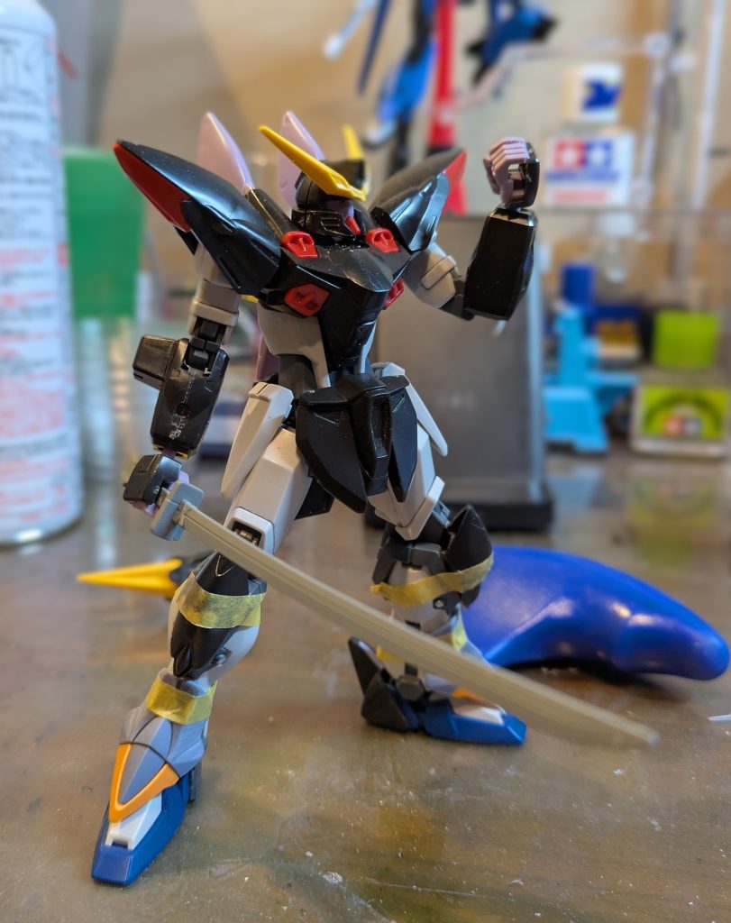 制作スタート時から刀を持たせたいと思ってました。忍者みたいなイメージだったので