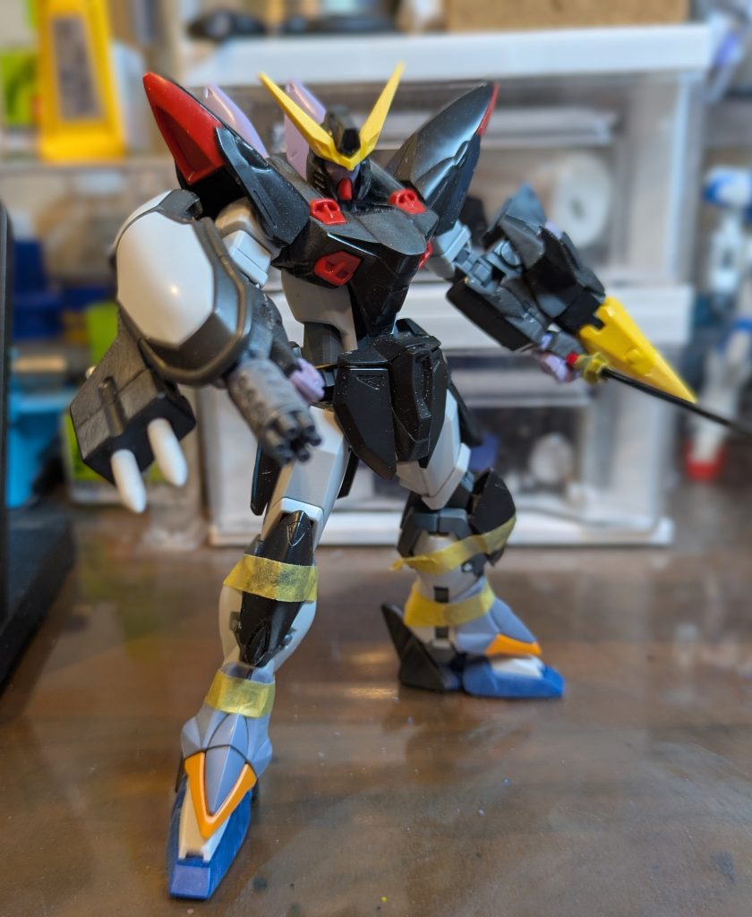 オリジナル武装も考えましたがちょっとゴテゴテになったので無ししました。