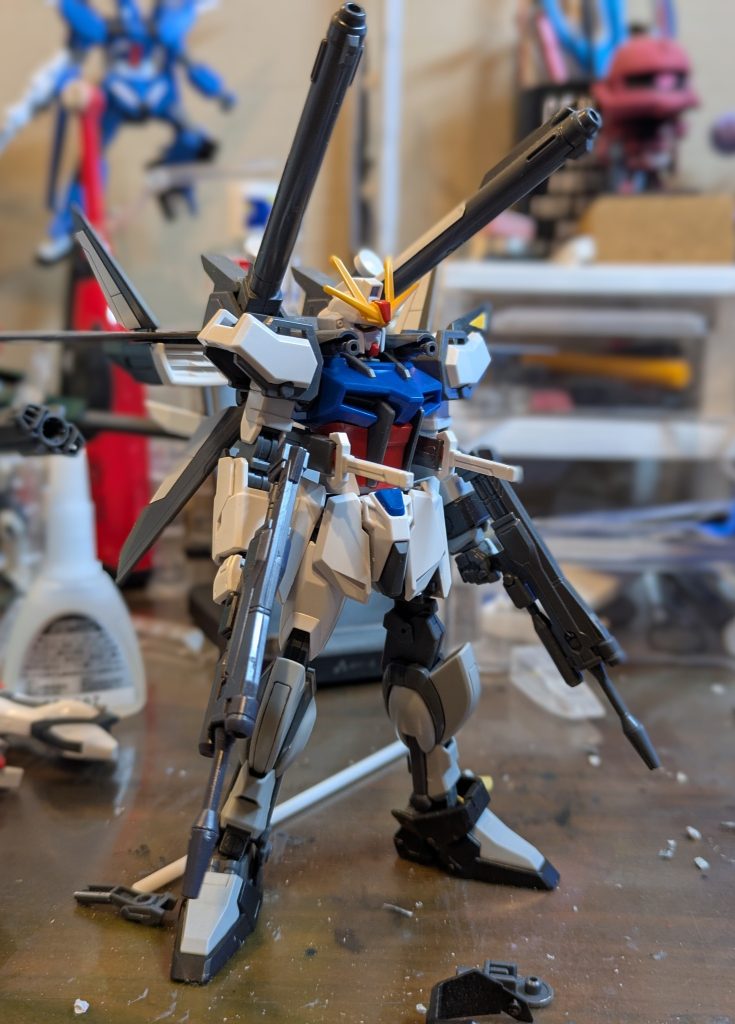 ライフル2丁持ちも考えましたがノーマルのノワールもいずれ制作するので今回は無しにしました。
