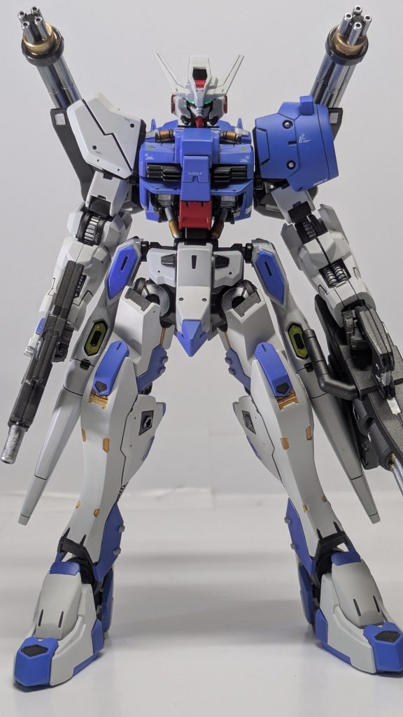 バエルの機動力！キマヴィのパワー！アスタロトの互換性！で、なんか強くなったであろうDF2右肩の青いのが気になるけどXかフリーダムみたいシルエットになった