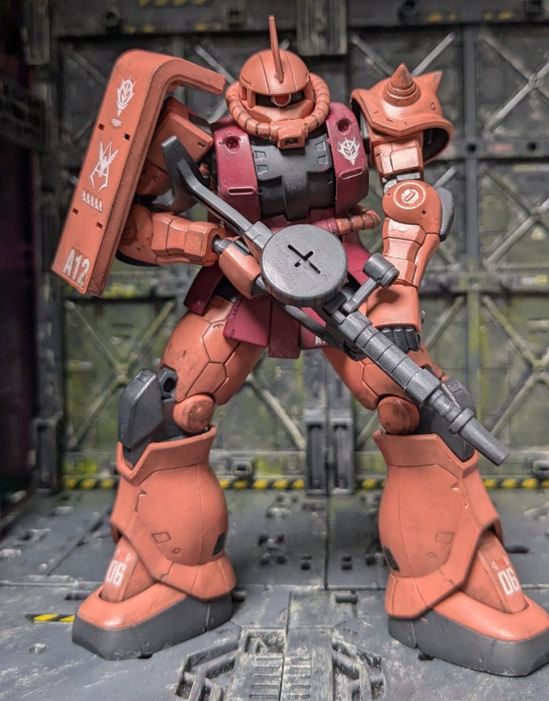 たまにはイマドキで真っ当（？）なガンプラを。THE ORIGINシャア専用ザク、量産型ザク