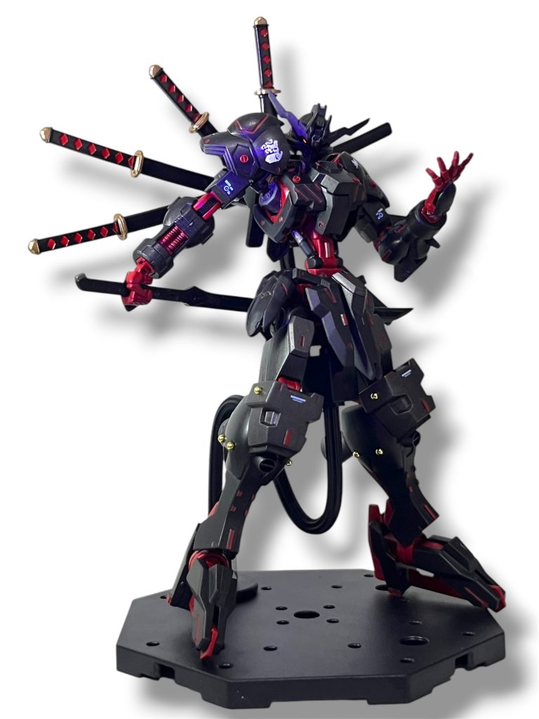 ガンダムヴィダールをメインに、バルバトス、アメイジングバルバトスルプス、ウェポンユニット32 日本刀をミキシングしました