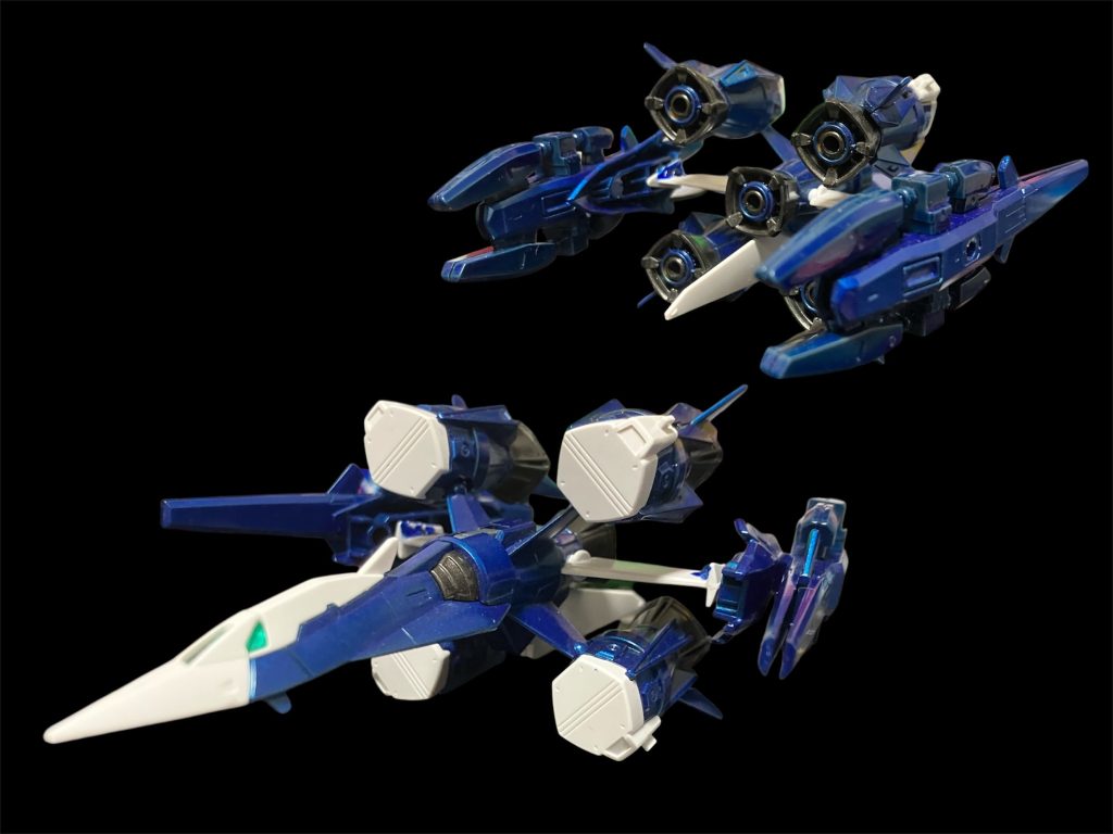 ガンバレルストライカー改「ブーケットストライカー」。ガンバレルポッドに大口径レールガンを加えた銃器の花束^_^