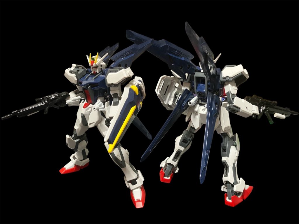 バインダードラグーン装備時。SPEC2としての追加要素「マルチコネクター」に連結することで、大気圏内でもエールストライカーに匹敵する機動性と空戦が可能。オプションパーツ「バインダーガン」、使う頻度多し💦