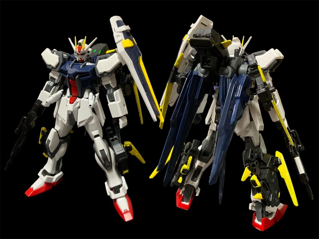 ガルムストライクガンダム。エターナル内で死蔵していたガイアガンダムのデータをフィードバックした四足歩行変形による変則戦闘を得意とする。