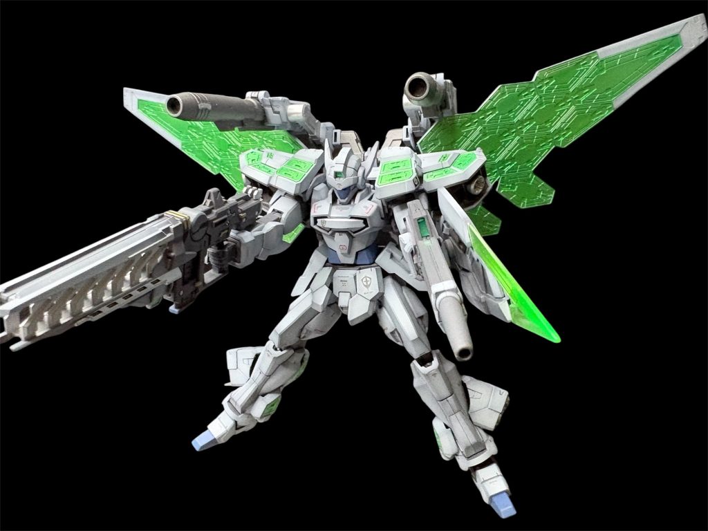 フルバースト！コトブキヤのモデリングサポートグッズライフルを追加で装備。