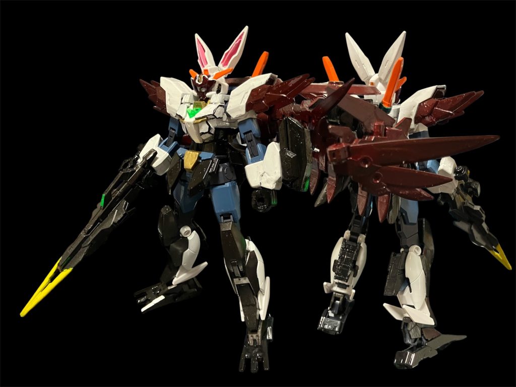 ラピッドイーグルガンダム。後輩パラソーシャル「ヴィラネス・イーグル」の力を宿した空戦用。パラソーシャル＝ライバーさんについては名前とタグを見ていただければファンの方には一発かと(^◇^;)