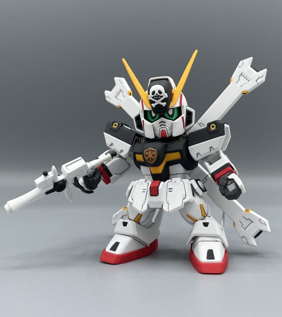 XM-X1 CROSSBONE GUNDAM X1　SDクロスシルエットで立体化されたクロスボーンガンダムX1。カッコよさと可愛らしさのバランスが良いキットですね。
