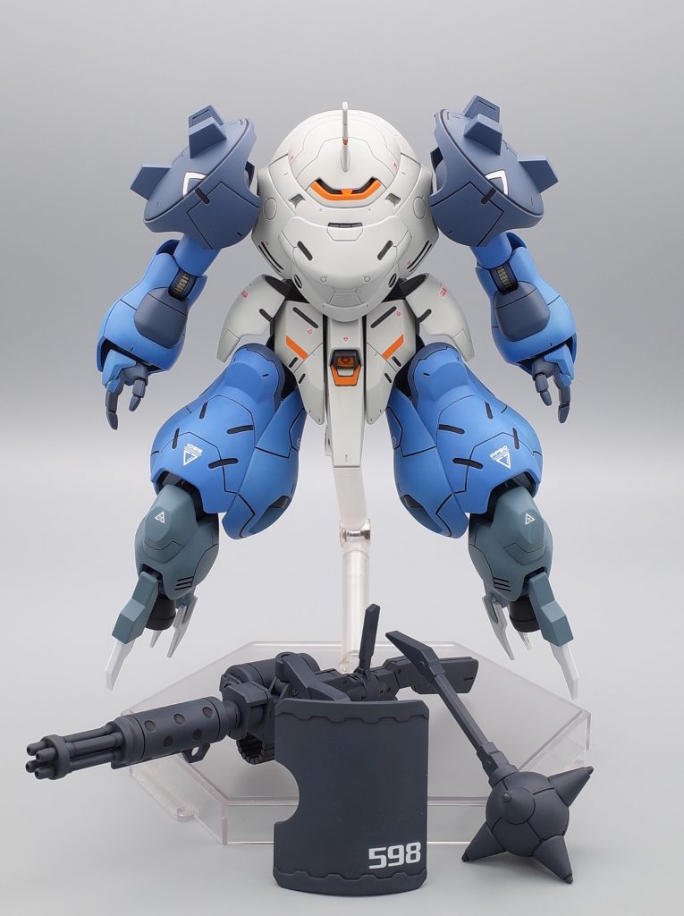 正面武装はガトリング砲とモーニングスターうるさくならない程度にコーションデカール貼っています