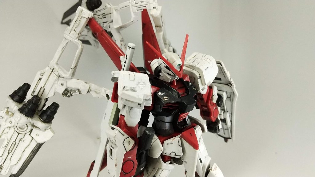 カレトヴルッフ装備のM1版レッドドラゴン。ほかにも追加アーマーを用意しましたが、ゴテゴテと蛇足になったのでガンスタには載せません。気になる方は、下記の当サイトまで。（内科医、モデラ―になる。https://doctormodeler.jp/）