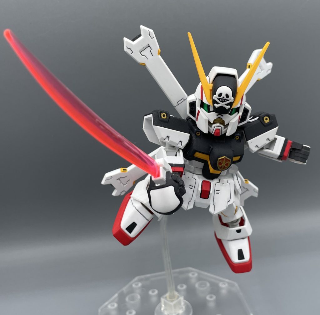 斬ッ！！！　以上、SDCSクロスボーンガンダムX1の紹介でした。　今回は使用しませんでしたが、SDCSはフレームを交換することで頭身を上げたりと面白い工夫がたくさん詰まっていますよね！なかなかニッチな機体も商品化していますし、今後も続いて欲しいシリーズです。　皆さんは、お気に入りのクロスシルエットのキットがありますか？よければコメント欄でキャンプラに教えて下さいね。　最後までご覧いただき、ありがとうございました(≧▽≦)✨