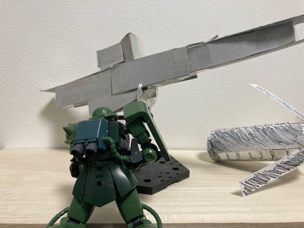 前回作ったコロニーと一緒に、(gundam-kao6)