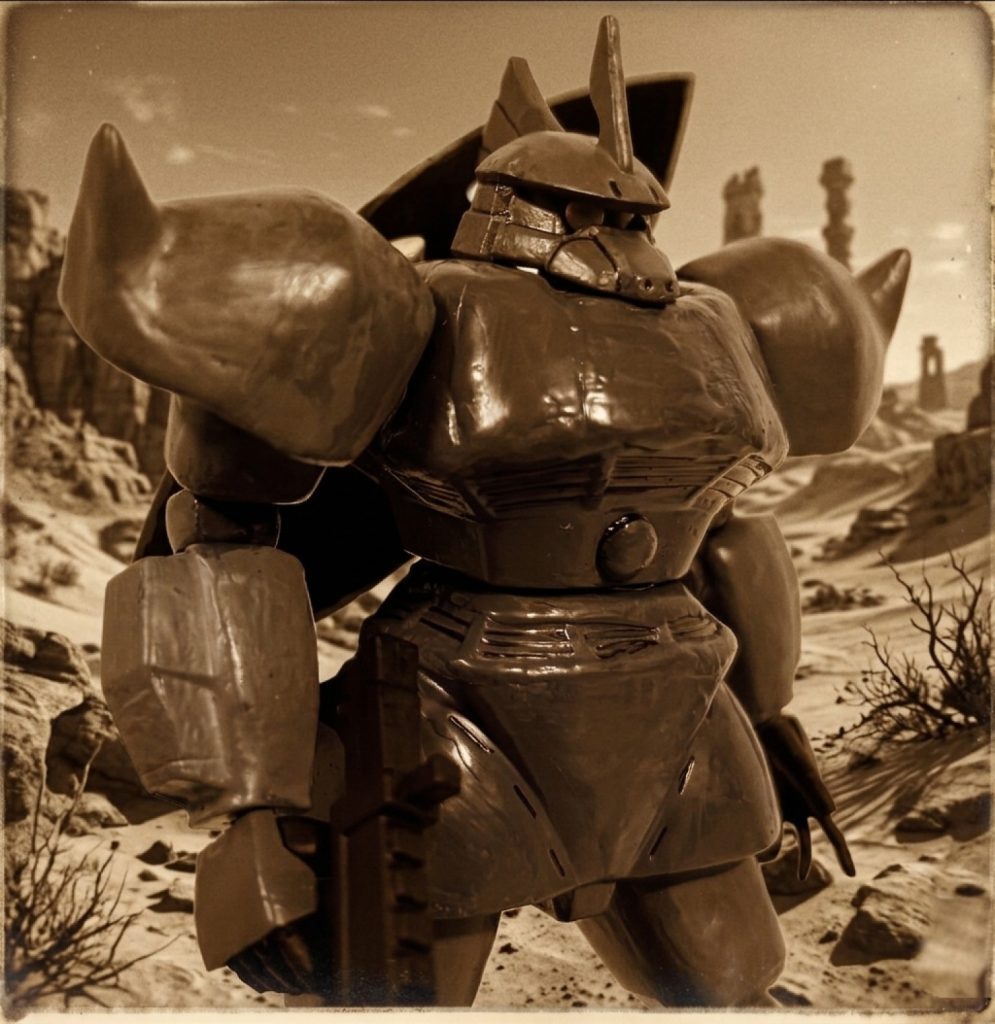 セピア写真風。背景はテキサスコロニーで、西部劇っぽく。
