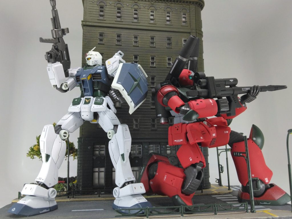 緊迫の市街地戦–2枚目/制作者：わくまに