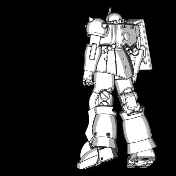 真っ最中の関節設定中にふと気付く。合理性の塊のORIGINザクキットを基本に構想していたはずなのに…次第にパーツ構造の確認参考に見ていたF2キットの延長線上に自分のザクを見ている事に気付く…？(^^;)。&nbsp;構成には共通の部分も多いが、肝になる二重関節部分等でセンチネルザクキットと違いがある。そこも作り変える予定だったけど、素直にF2ベースでギミック修正する方が単純でキットへのリスペクトも高いと感じ始めた。何でもありな3Dモデリング手法ですが、改造として公開する上での向き合い方や節度は存在し、また使い手の心掛け次第…。&nbsp;よって既に準備在庫(※)のORIGINザク群は融合がほぼ済んでいるウチのドムと将来のゲルググ用に、F2は比較的少数(笑)ですが、既に必要分は手配…以後量産は再販待ち。※どちらも財力に物言わせている訳ではなく、旧世代故の高騰前在庫と私的交換によるもの。&nbsp;ザク好きすぎてグルグル回ってバターに(古い！)…けど、これでいいかと思う。あぁ、お前遊んでんだろ？の声が聞こえる…試験立体出力の予定を遅らせてでも詰めを踏ん張る。この機体を作ってしまうとやっぱりムサイ格納庫かHLV（Heavy Launch Vehicle）欲しいなぁ…それはそれとして写真は地道な細部修正。腕周りのバランス修正と構造追加、各所ディテール検討：足回り。作業のおかずはyoutubeの『機動戦士ガンダム THE ORIGIN 誕生 赤い彗星』予告3映像(笑)山崎氏の曲がアガる。少しは具が詰まってきているの…こんなもんじゃ伝わらんよなぁ～(^^;)続く。&nbsp;（4枚目）