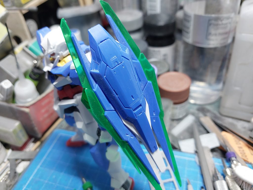 HG 1/144 ダブルオークアンタ 成形色仕上げ–3枚目/制作者：@dagored00