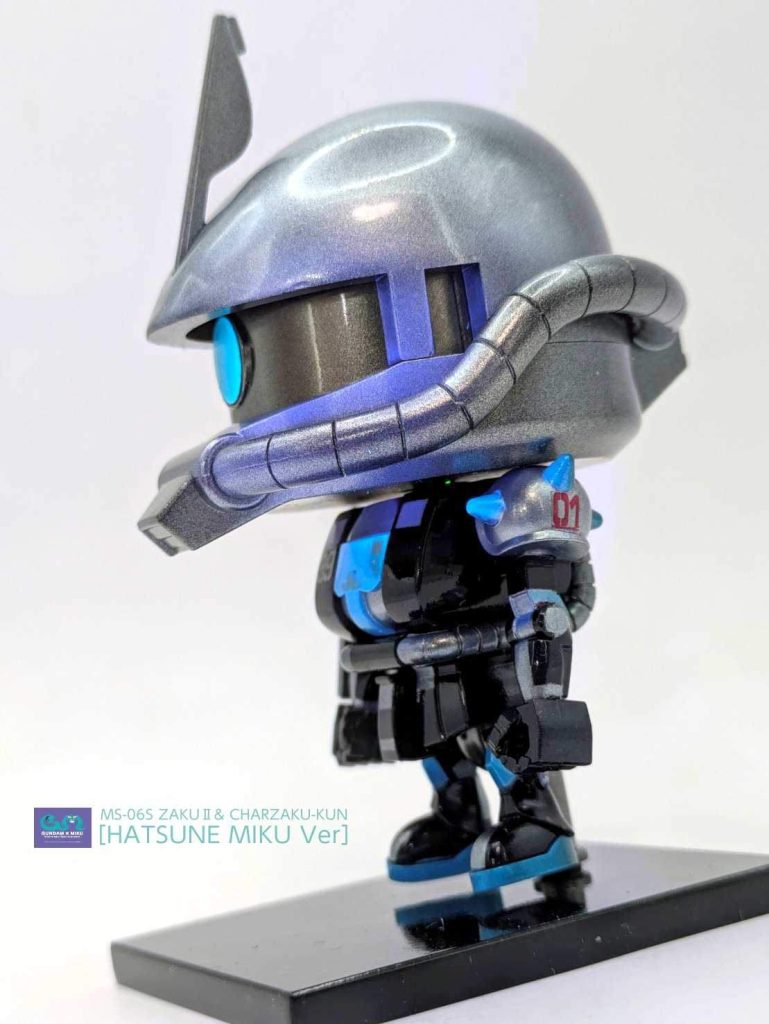 RG ザクⅡ［初音ミク Ver］& シャアザクくん METALBUILD風キャンディ塗装–9枚目/制作者：しうまい