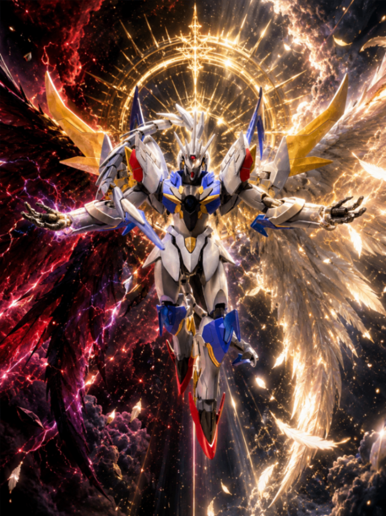 敵役の異形な形とガンダムのヒロイックな感じを融合させる事をコンセプトにして製作しましたが上手くいったかな？笑