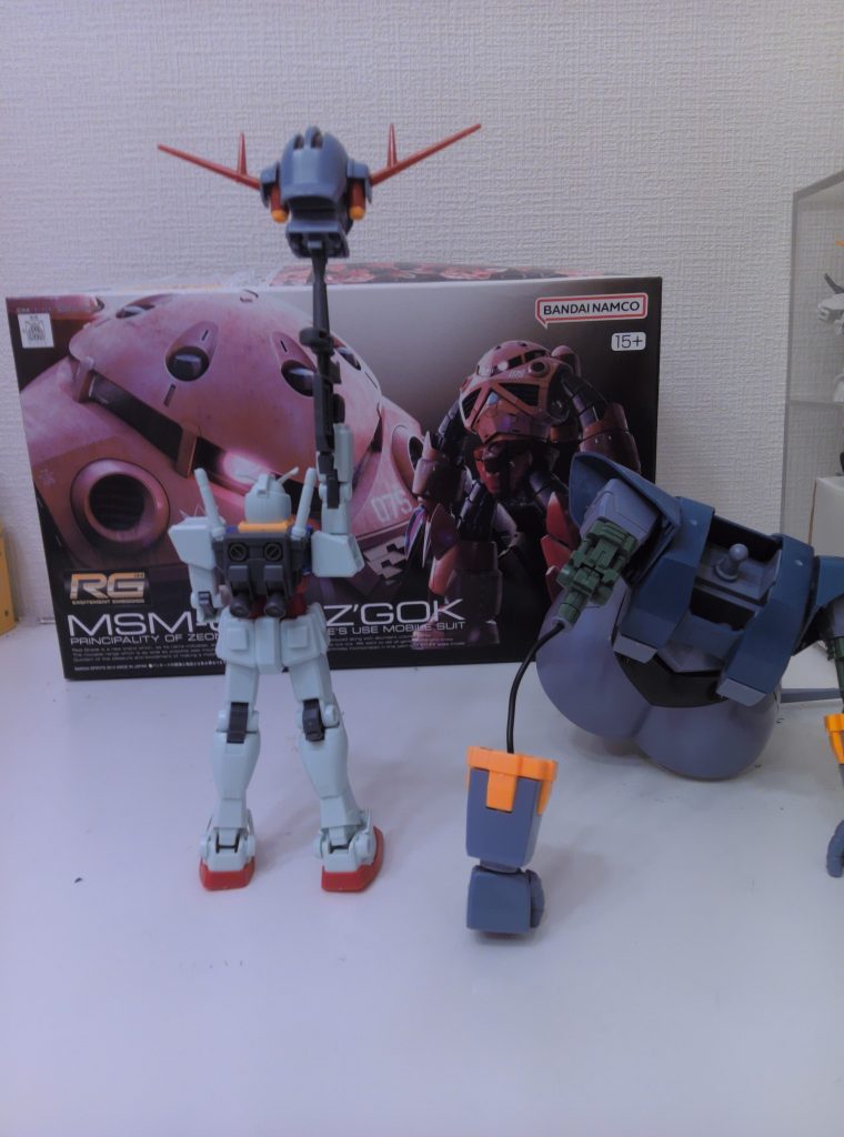 ガンダムとも一緒に撮りました。適当でごめんなさい