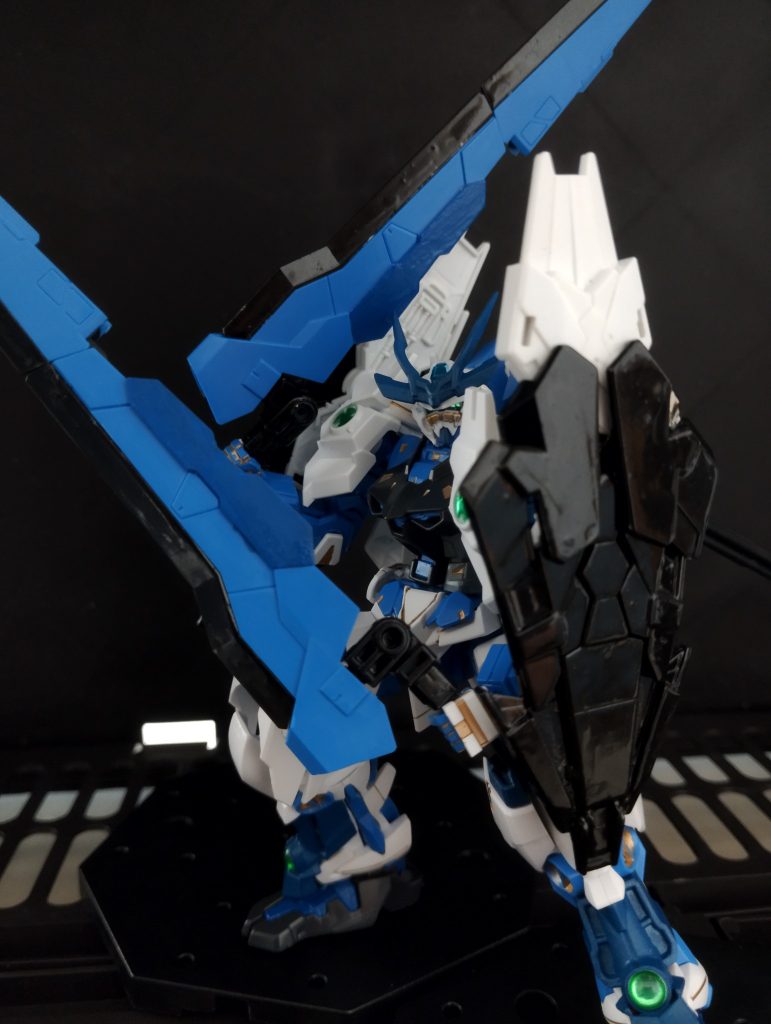 武装は大剣(ﾀｸﾃｨｶﾙｱｰﾑｽﾞｿｰﾄﾞﾌｫｰﾑ)ではなく、双剣にしました✨双剣に盾強調のこのポーズお気に入り✨