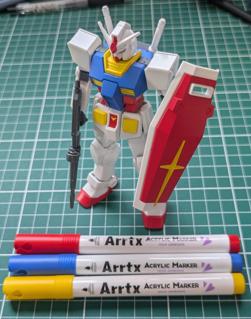 EG RX78 ガンダム [ペインティングモデル] アクリルマーカー塗装