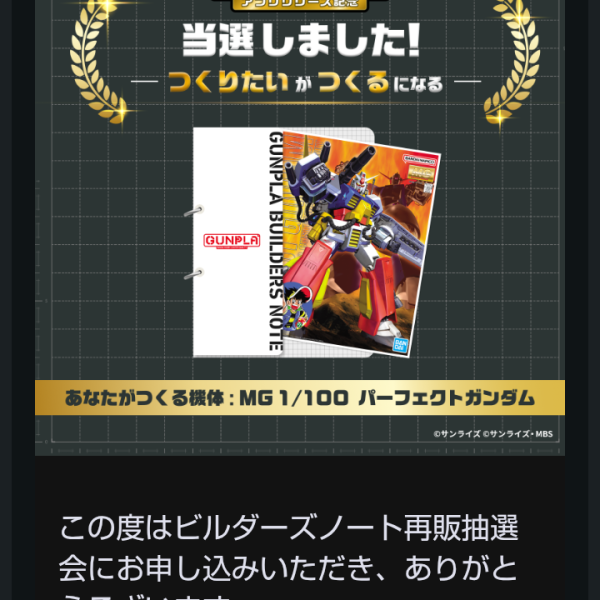 抽選販売当選した