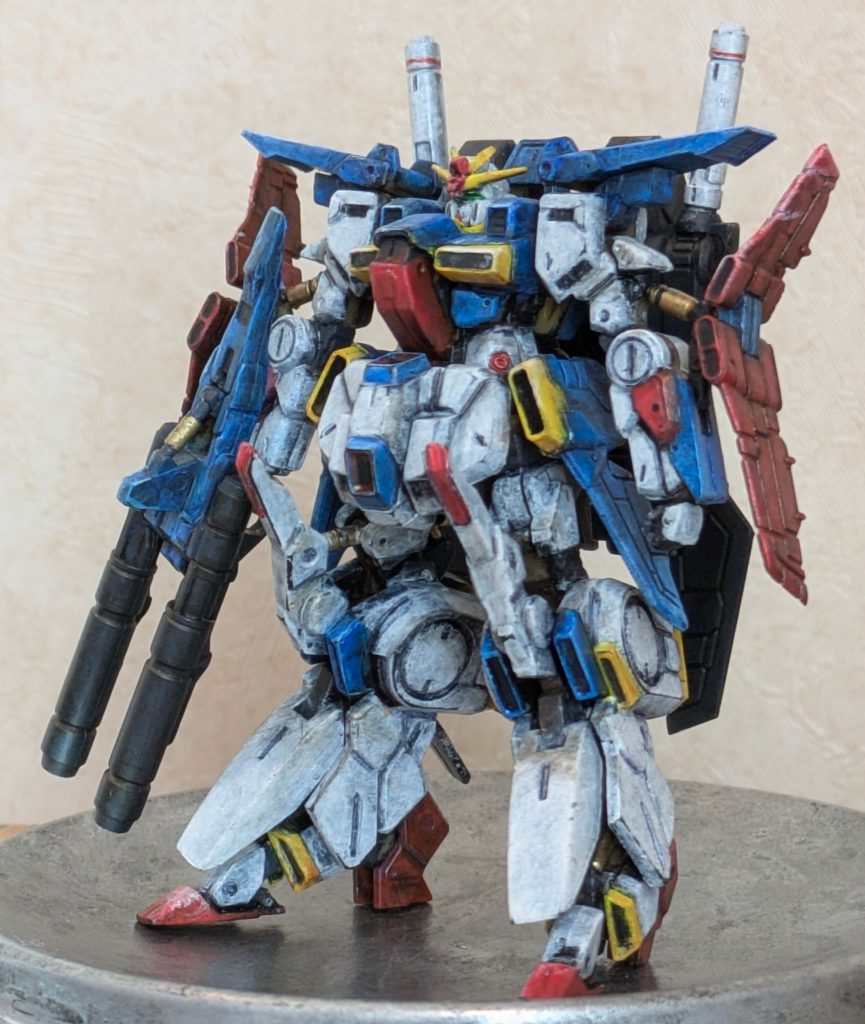 組立:2時間50分塗装:約1週間ベース黒サフ+アクリルガッシュ+U-35を薄く薄く塗り重ね、リアルタッチマーカーで陰影処理。&nbsp;&nbsp;