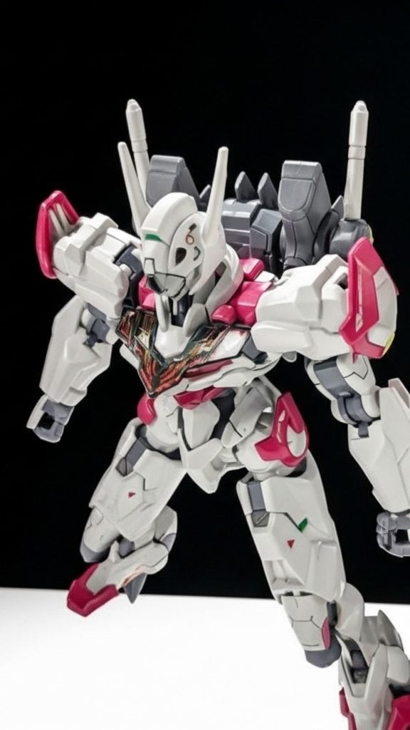 シンプルはシンプルで良かったんですが、手元にセリアのプラモデカールがあったので貼ってみました。試作機なので注意書きが多い、というテーマに。貼ってるうちに、ココじゃねぇなっていうのがいくつか出てきますよね？（）